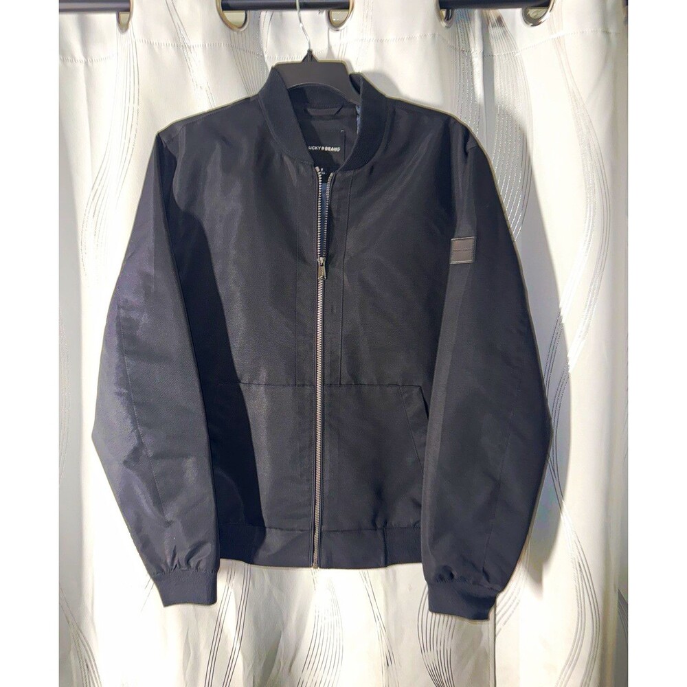 Lucky Brand Men's Black Bomber Size M